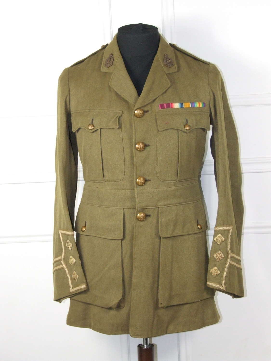 WW1 Canadian Medical Corps Captain's Cuff Rank Tunic