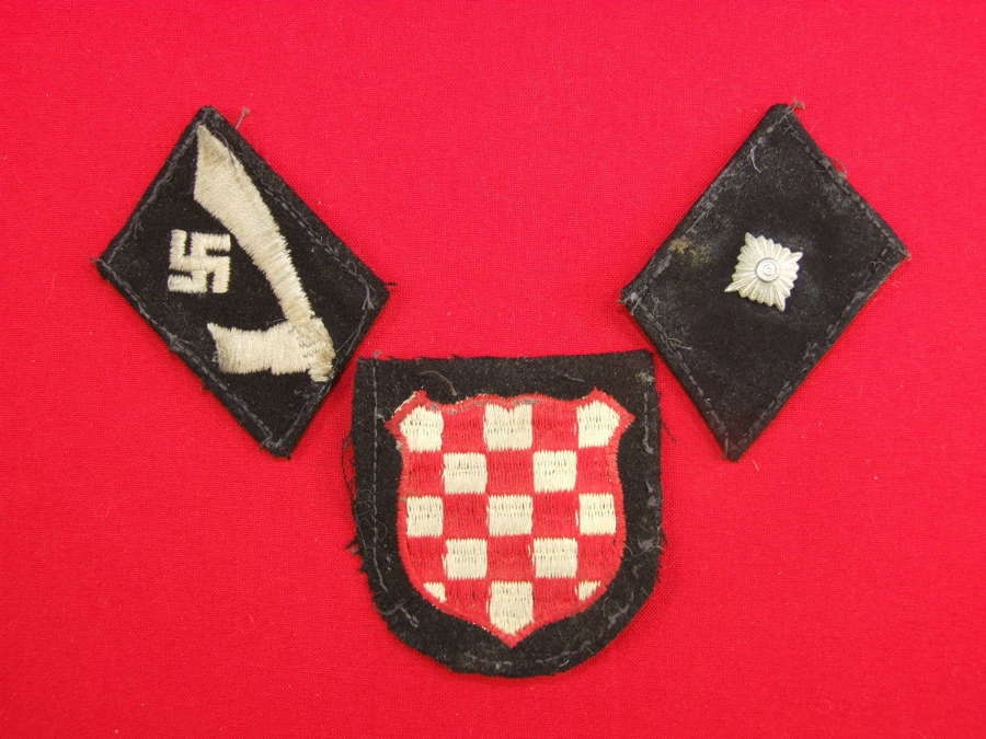 Waffen SS Handschar Division Insignia Group