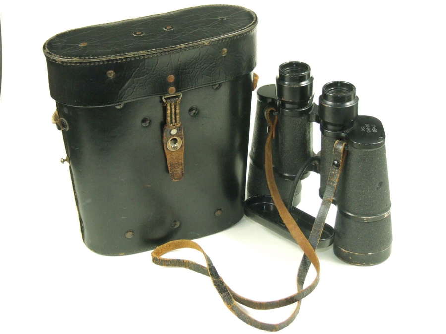 Zeiss Kriegsmarine Smooth Ocular 7x50 Binoculars with Case