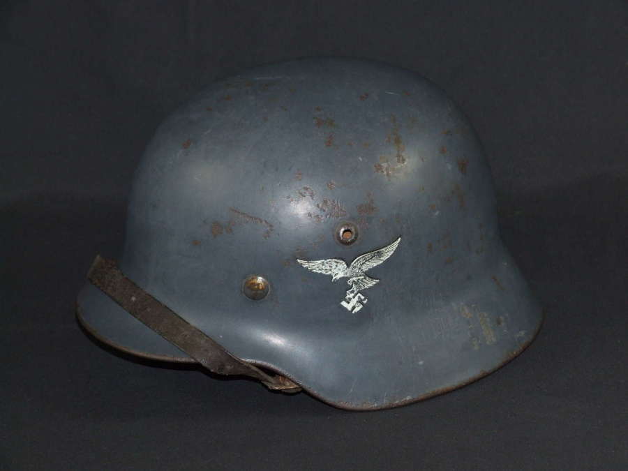 Luftwaffe M35 Double Decal Helmet. First Pattern