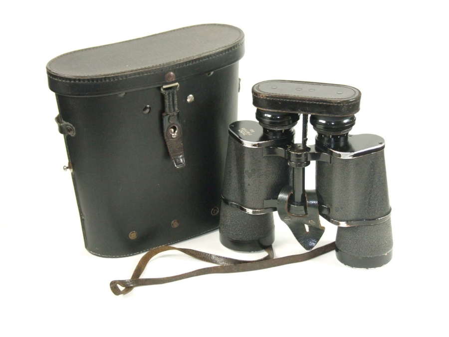 Zeiss Kriegsmarine 7x50 Gas Mask Binoculars with Case