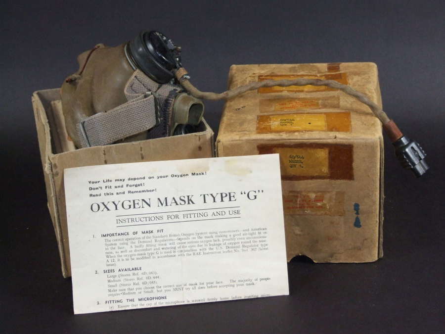 Unissued RAF G Type Oxygen Mask