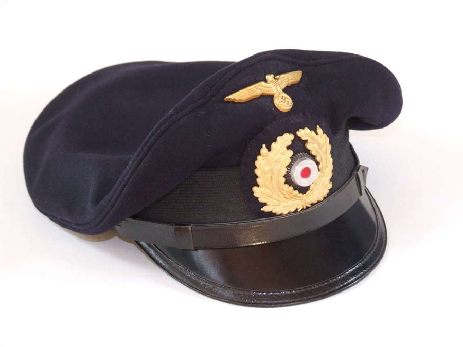 Kriegsmarine NCO or Officer Candidate Peaked or Visor Cap