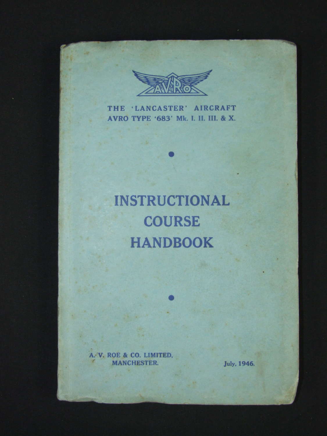 Lancaster Instructional Course Handbook - July 1946