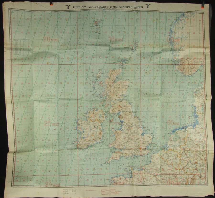 Very Large Luftwaffe Navigation Chart