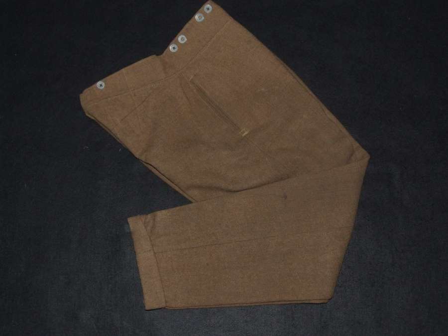WW1 British Army1902 Pattern Straight Leg Trousers