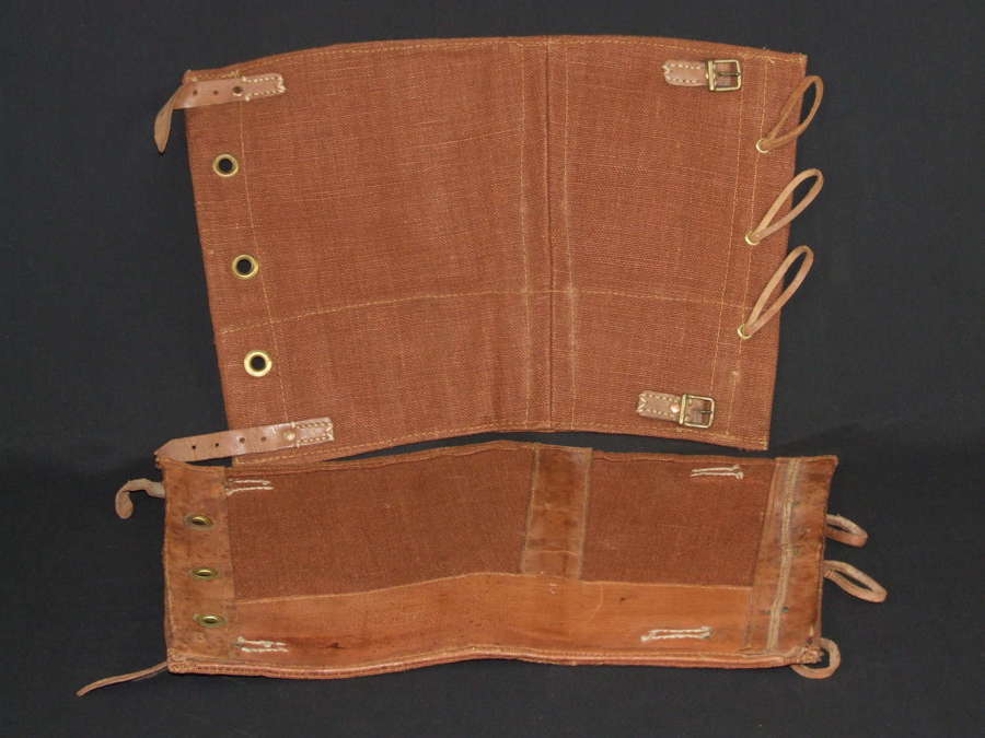 1901 Pattern Naval Accoutrement Gaiters - 1914 Dated
