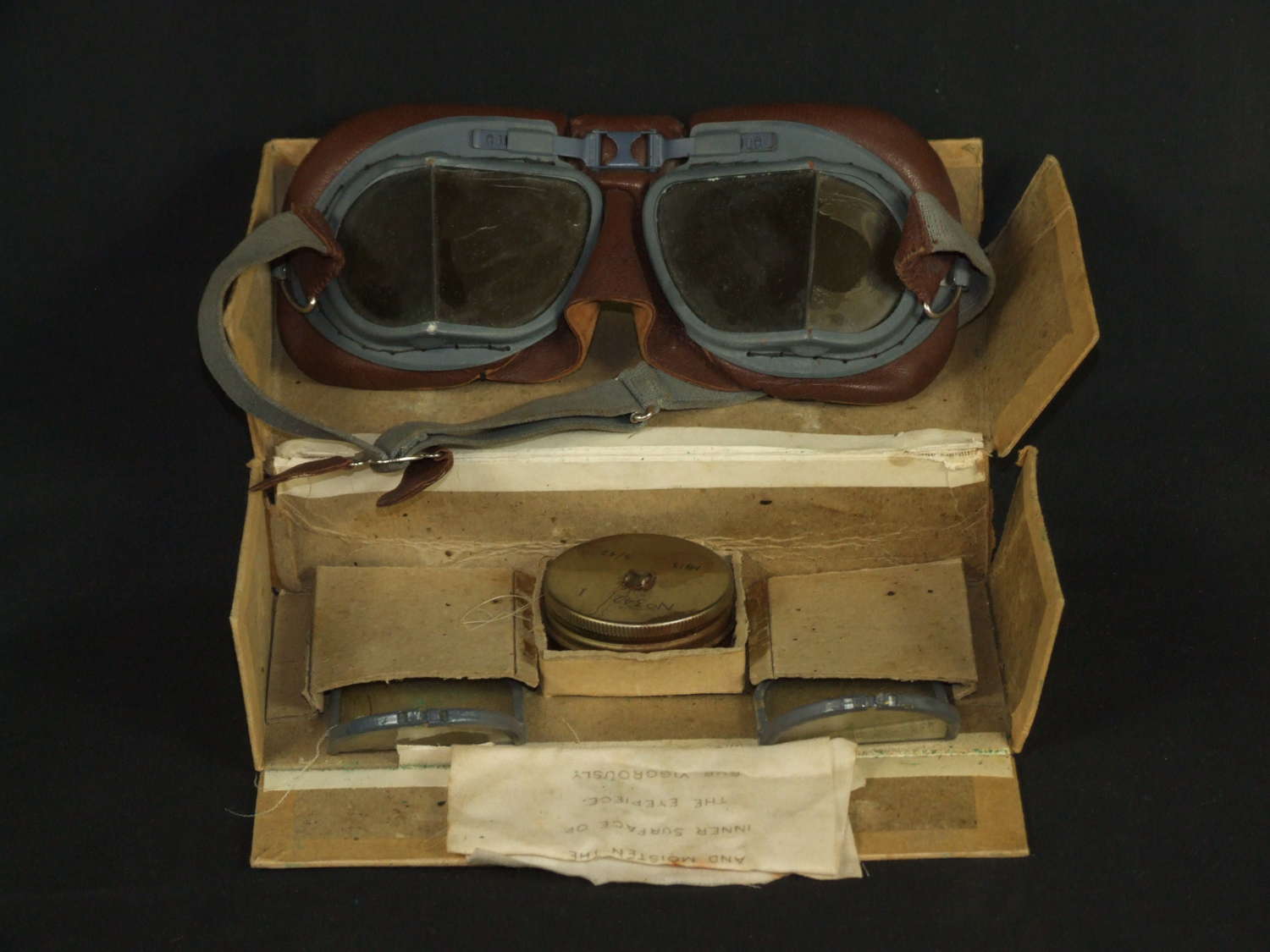 Boxed RAF MkV111 Goggles with all Contents