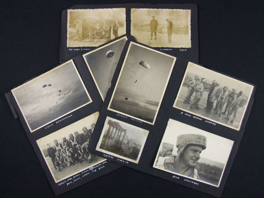 10 Original LRDG Photographs of Parachute Training in Lebanon
