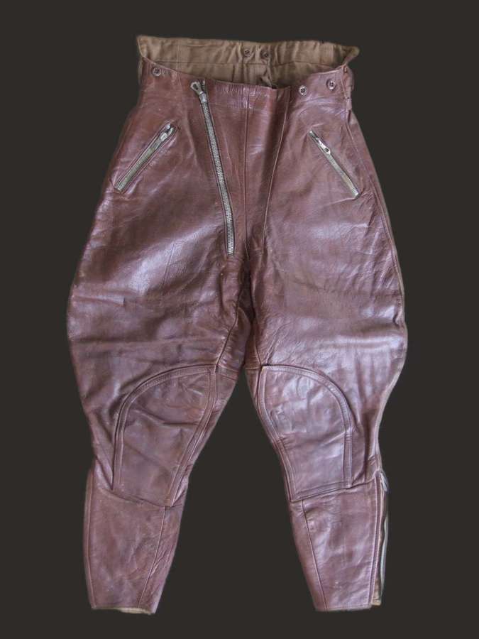 Luftwaffe Leather Flying Breeches
