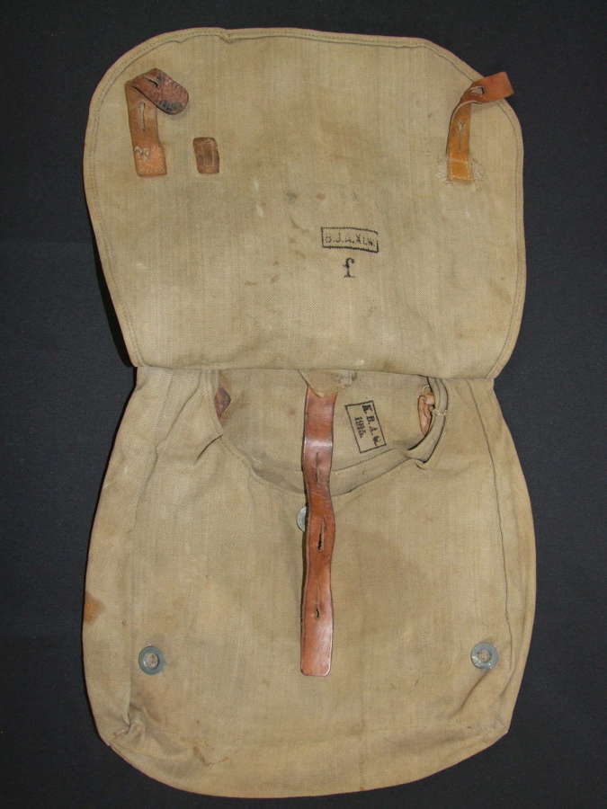 M1887/14 Bread Bag dated 1915 and issued to the Imperial German Guard