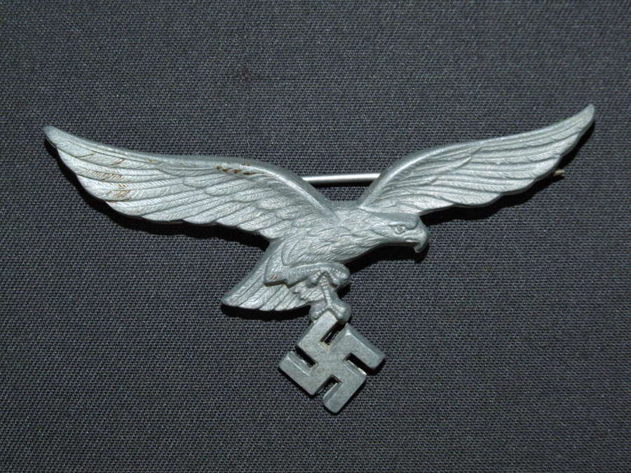 Later war Luftwaffe Officer's Breast Eagle for the Summer Tunic