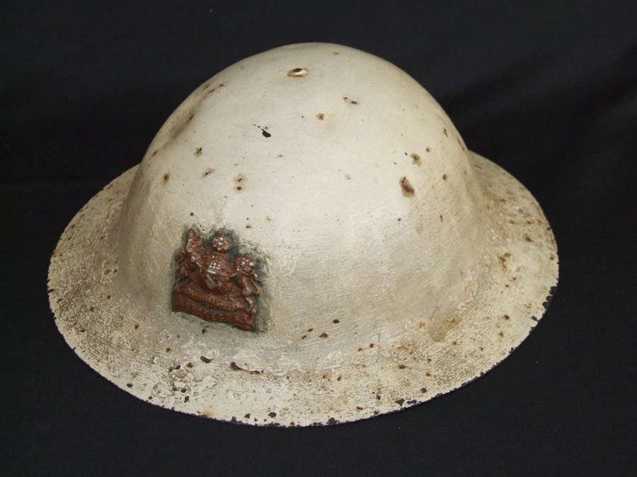 WW1 Manchester Regiment Rimless Brodie. 1919 Russia Relief Force use?