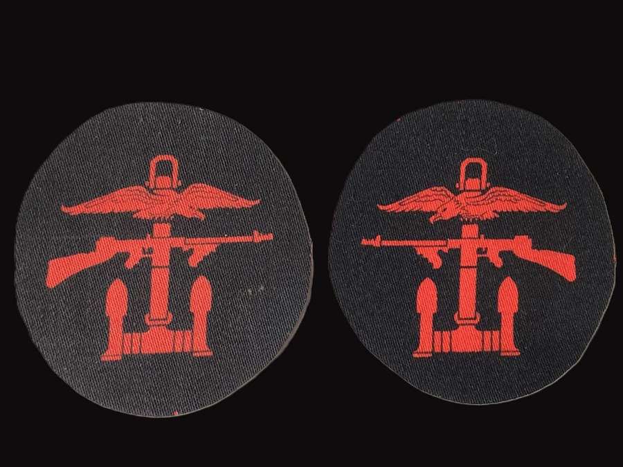Printed Combined Operations Shoulder Badges. Unissued
