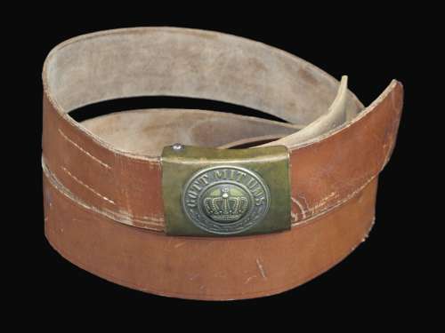 WW1 German Ersatz Belt - Souvenired