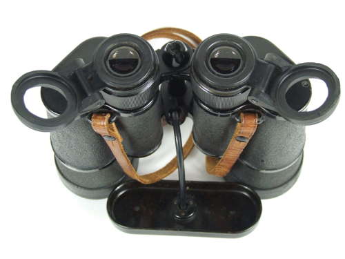 Zeiss Kriegsmarine 7x50 Binoculars with Hinged Eyecups and Case