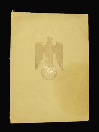 Original Grand Admiral Karl Donitz Signature on Promotion Document.