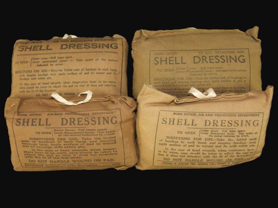 4,  1938/9 Dated ARP Shell Dressings. Unopened