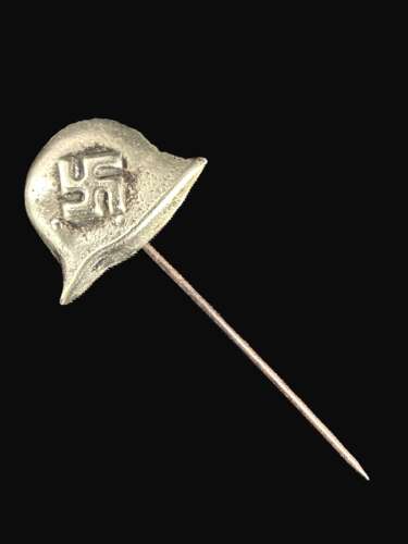 M16 Stahlhelm and Swastika Sympathiser Stickpin.