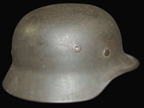 SD Heer M40 Helmet with History, KIA with Nr 2 Commando Albania + Commando Signatures