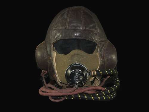 RAF B Type 1939 Size 4 with D Type Oxygen Mask