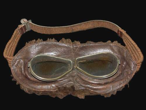 WW1 Period Flying Goggles with Later MkVa Goggles Headband.