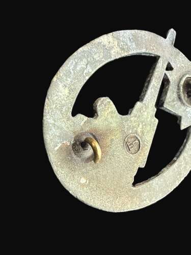 Army Flak Badge in Zinc by an Unknown Maker