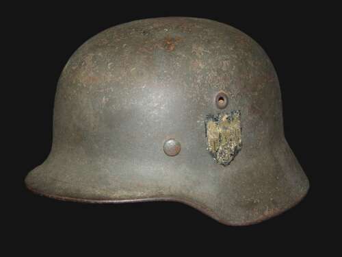 Double Decal M40 Helmet. A very rare helmet