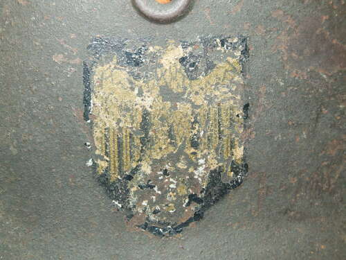 Double Decal M40 Helmet. A very rare helmet