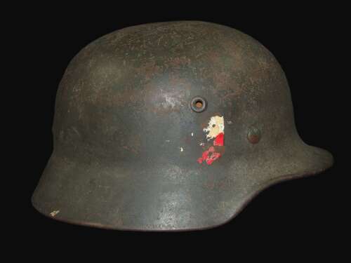 Double Decal M40 Helmet. A very rare helmet