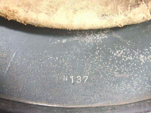 Double Decal M40 Helmet. A very rare helmet