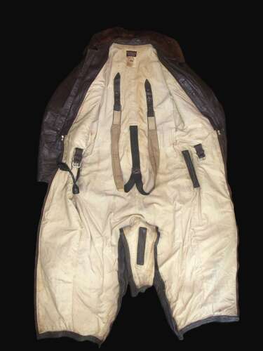 U.S. Navy WW2 Leather Heated Flying Suit