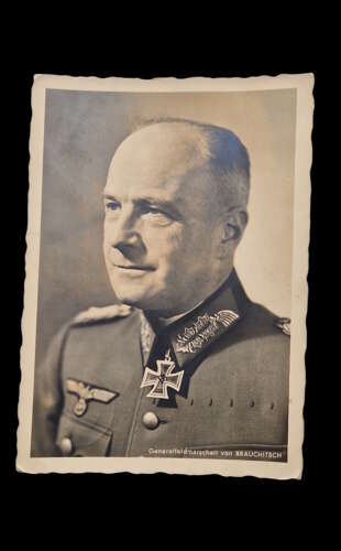 Ritterkreuzträger  Photocard of GFM Walther von Brauchitsch by Hoffmann.