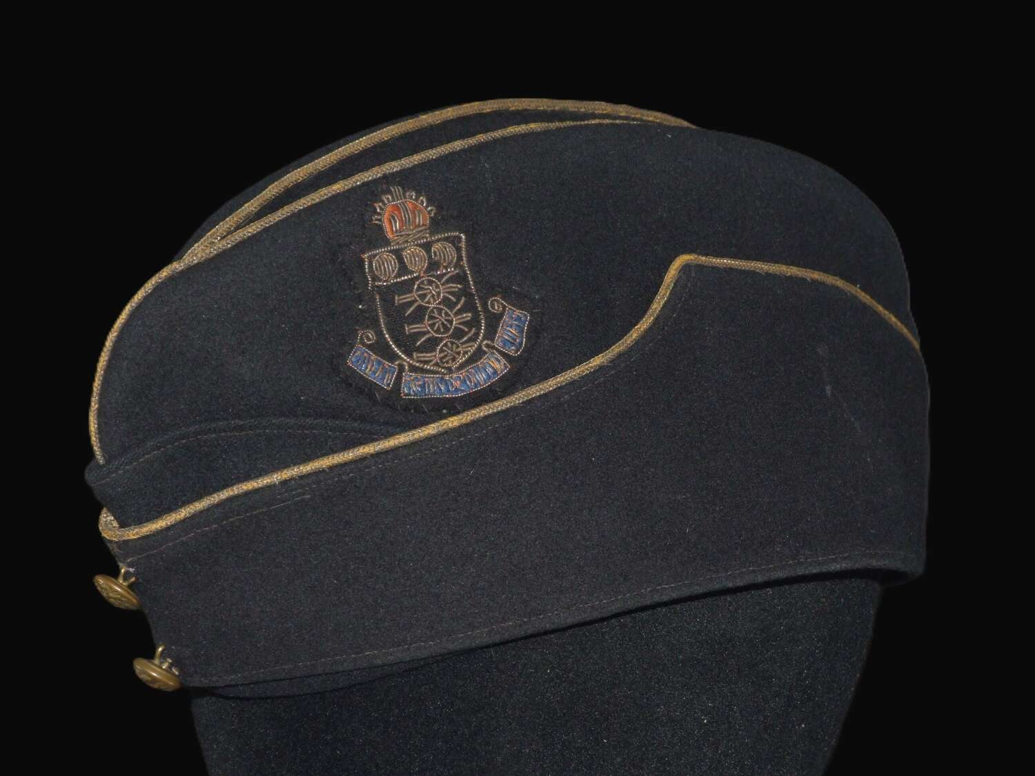 WW2 Indian Army Officer's Field Service Cap. Ordnance Corps