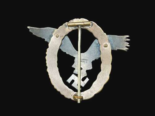 J1 Luftwaffe Pilots Badge in Tombak by Juncker.