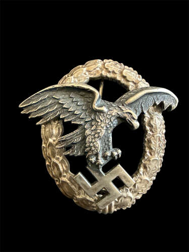 Cased Luftwaffe Observer's Badge in Tombac by Assmann
