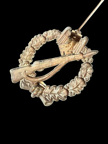 Otto Schickle of Pforzheim made Infantry Assault Badge in Silver.