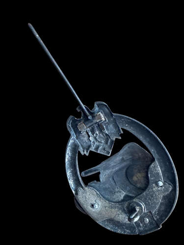 Published perhaps unique 25 Panzer Assault Badge. 