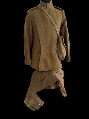 RFC Maternity Tunic, Breeches, Musette Bag and Personal Effects