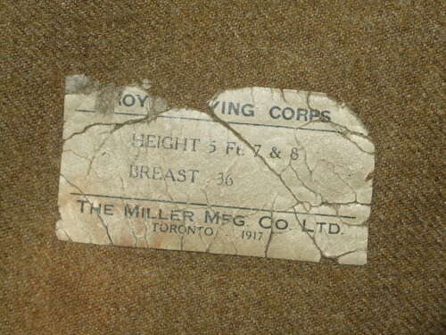 RFC Maternity Tunic, Breeches, Musette Bag and Personal Effects