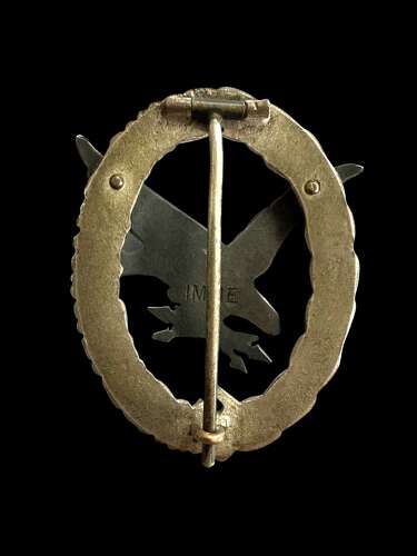 Luftwaffe ROAG Badge in Tombac IMME