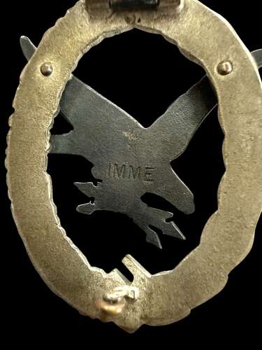 Luftwaffe ROAG Badge in Tombac IMME