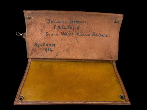1914 Dated Map Case to the Commander of the S. Wales Mounted Brigade at Gallipoli