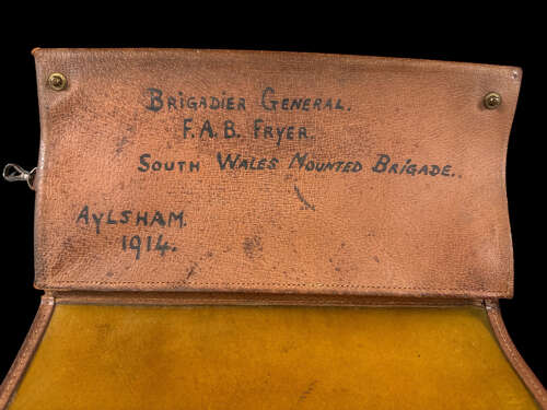 1914 Dated Map Case to the Commander of the S. Wales Mounted Brigade at Gallipoli