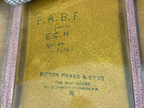 1914 Dated Map Case to the Commander of the S. Wales Mounted Brigade at Gallipoli