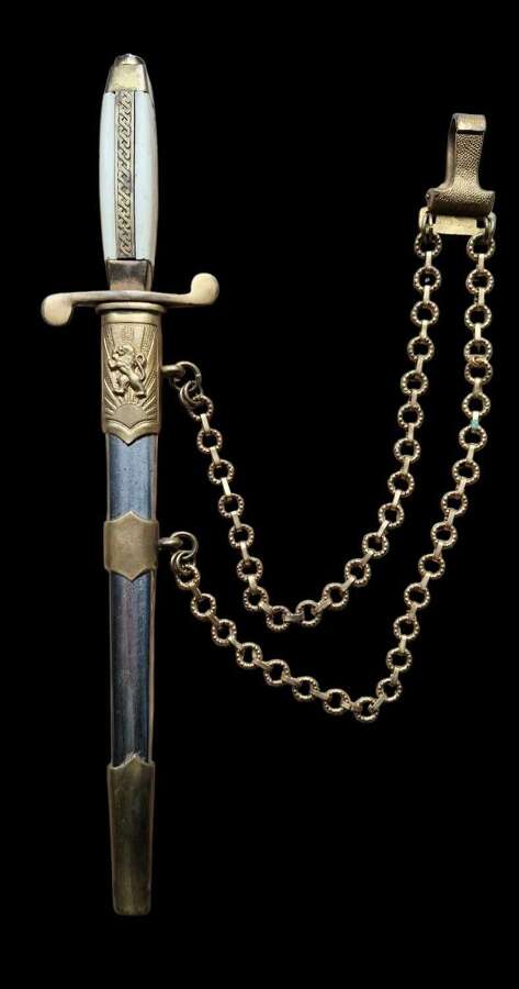 Model M-51 Bulgarian Army officers Dagger & hanging chains.