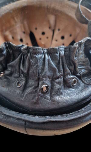 Early III Reich Metropolitan issue Polizei Motorcyclist Crash Helmet by ErEl.