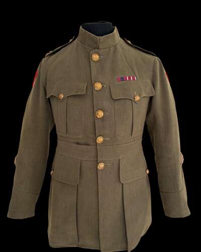 Attributed WW1 Warrant Officer Tunic With Battle Insignia - 1/8th Lancashire Fusiliers