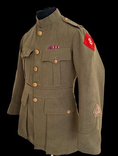 Attributed WW1 Warrant Officer Tunic With Battle Insignia - 1/8th Lancashire Fusiliers