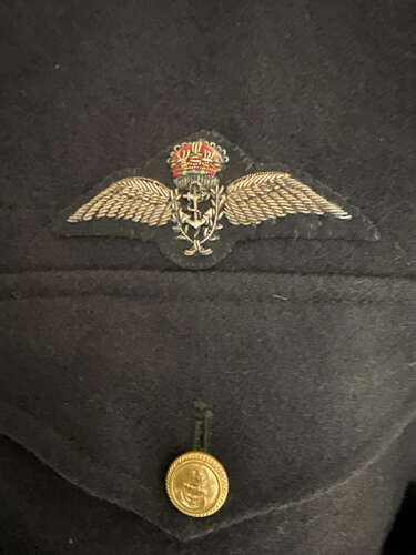 WW2 Royal Navy Fleet Air Arm Pilot’s Working Dress Blouse Dated 1944